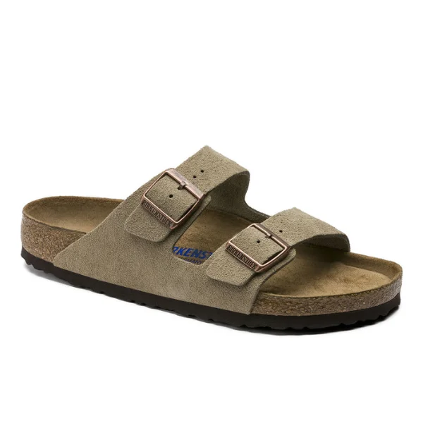 Waterproof Hiking Boots Birkenstock Men's Arizona Soft Footbed Taupe Suede
