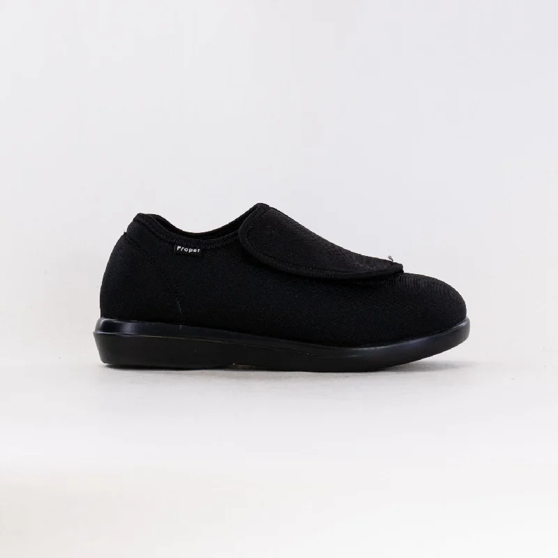 Winter Sports Shoes Propet Cush N Foot (Men's) - Black Stretch