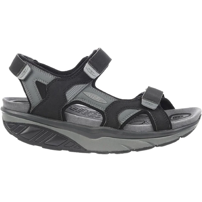 Luxury Boots For Sale Men's MBT Saka 6S Sport Sandal Black/Charcoal Synthetic