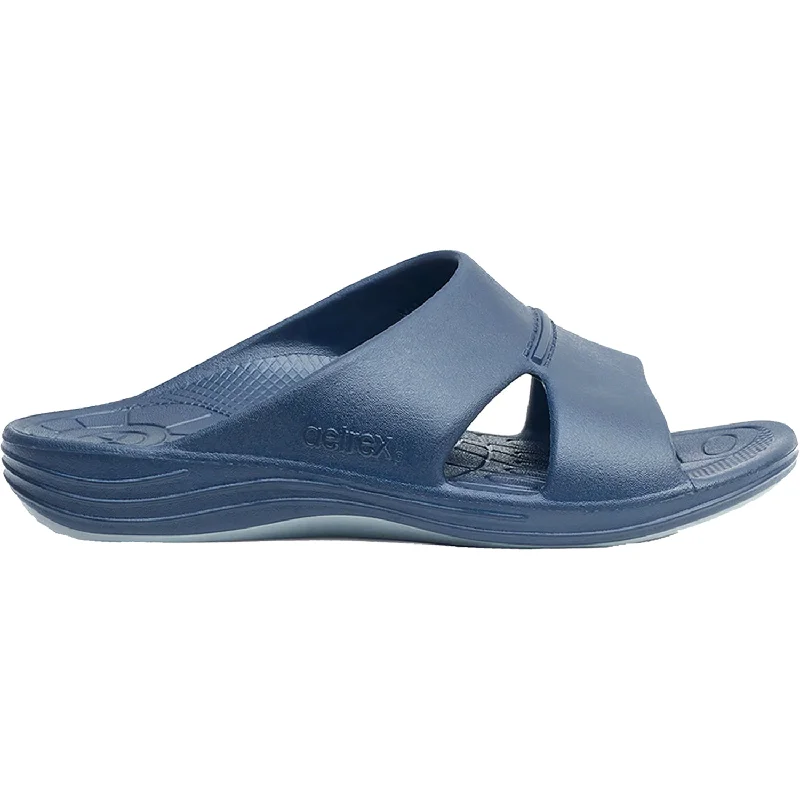 Comfortable Hiking Shoes Men's Aetrex Bali Navy EVA