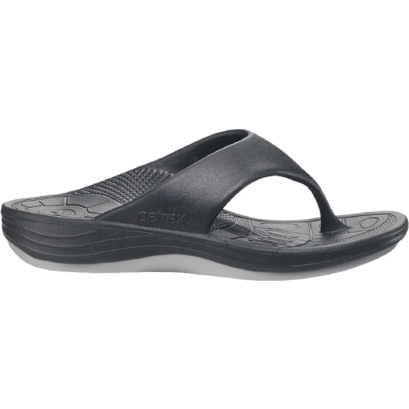 Trendy Lace-Up Sandals Men's Aetrex Maui Black EVA