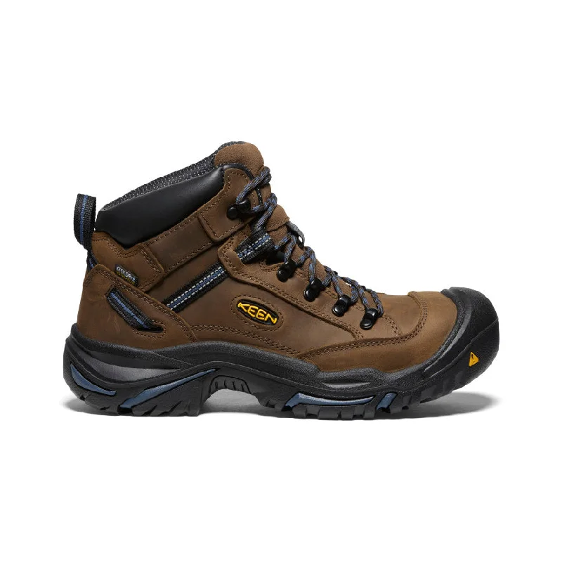 Trendy Hiking Sneakers Online Men's Braddock AL Waterproof Mid (Steel Toe)  |  Bison/Ensign Blue