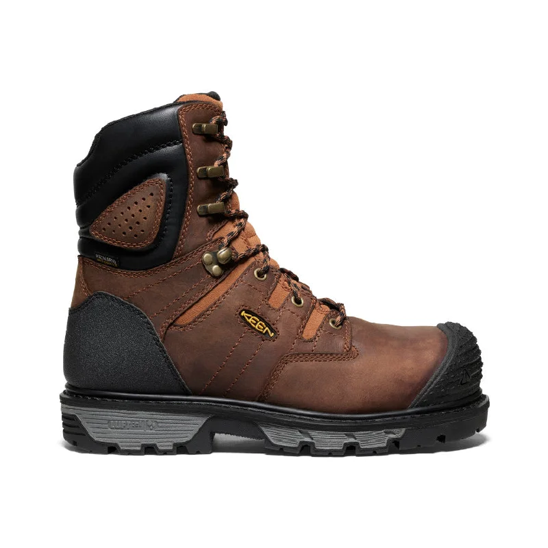 Comfortable Boots For Hiking Online Men's Camden 8" Waterproof Boot (Carbon Toe)  |  Leather Brown/Black