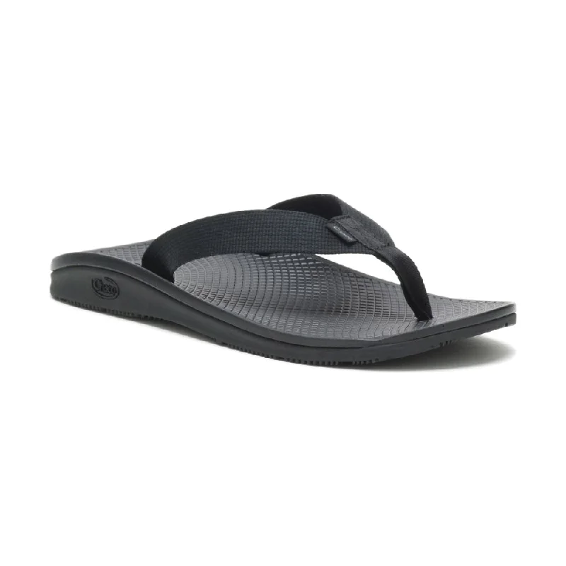 Comfortable Sneakers For Hiking Men's Chaco Classic Flip Color: Solid Black