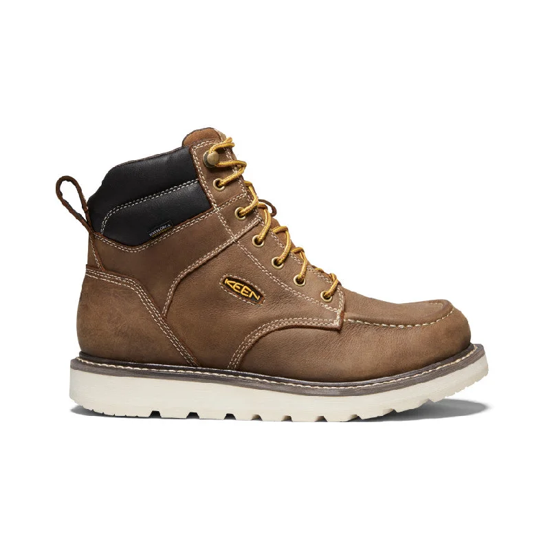 Comfortable High Heel Sandals Men's Cincinnati 6" Waterproof Boot (Soft Toe)  |  Belgian/Sandshell