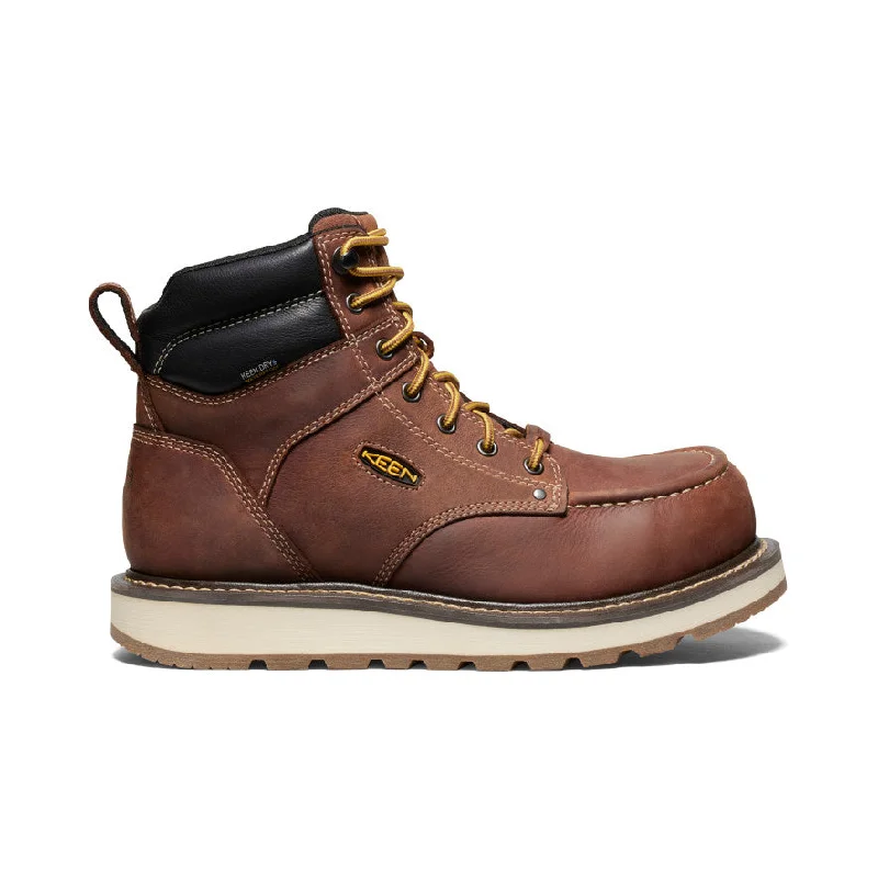 Stylish Casual Boots Men's Cincinnati 6" Waterproof Boot (Carbon Toe)  |  Tuscan Red/Sandshell