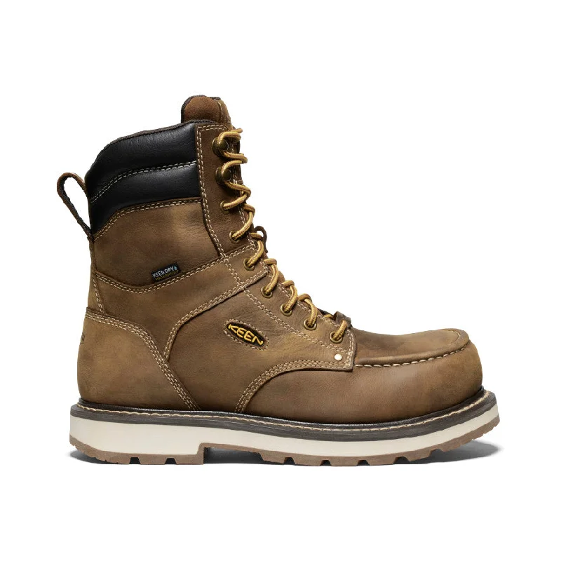 Comfortable Running Sneakers For Hiking Men's Cincinnati 8" Waterproof 90° Heel Boot (Carbon Toe)  |  Belgian/Sandshell