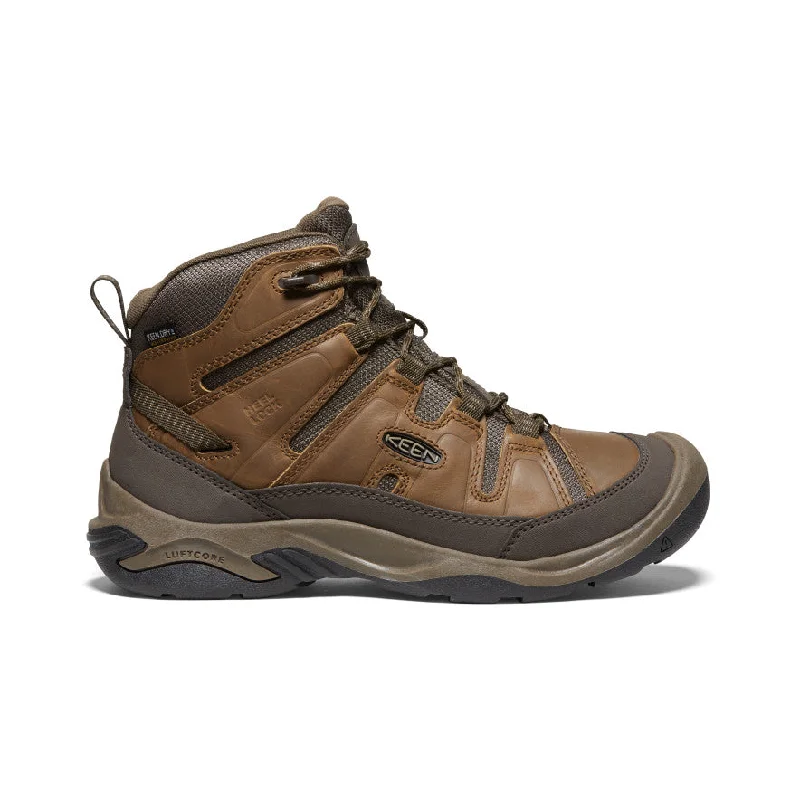 Comfortable Hiking Boots For Sale Men's Circadia Waterproof Boot Wide  |  Bison/Brindle