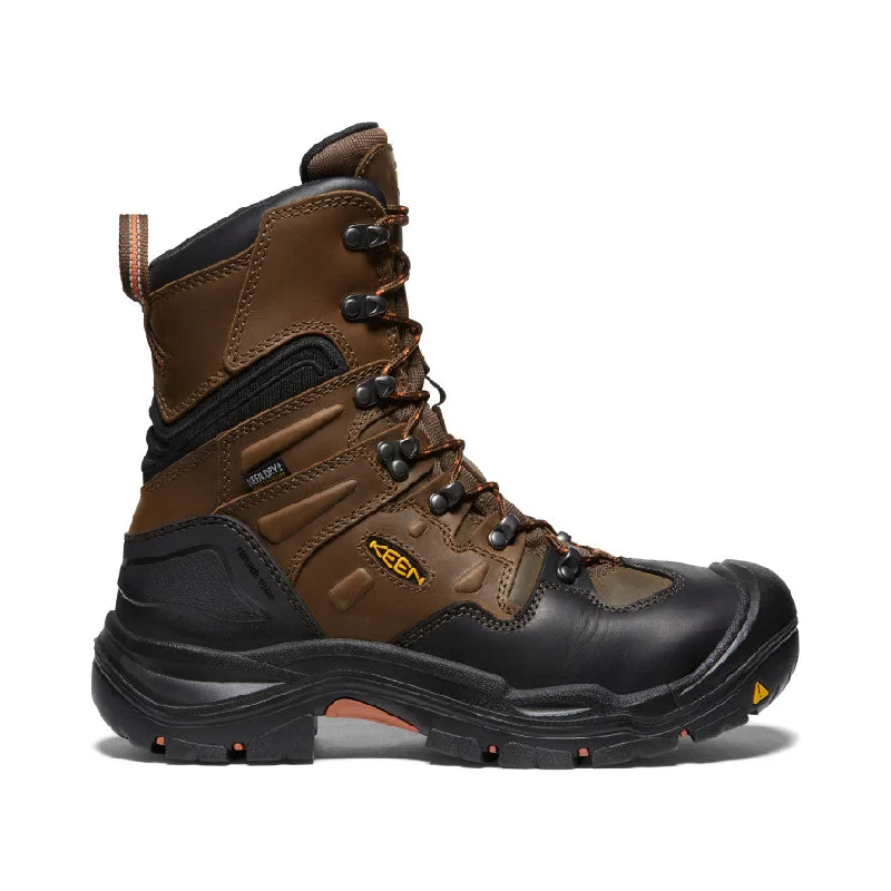 Stylish Hiking Boots For Women Men's Coburg 8" Waterproof Boot (Steel Toe)  |  Cascade Brown/Brindle