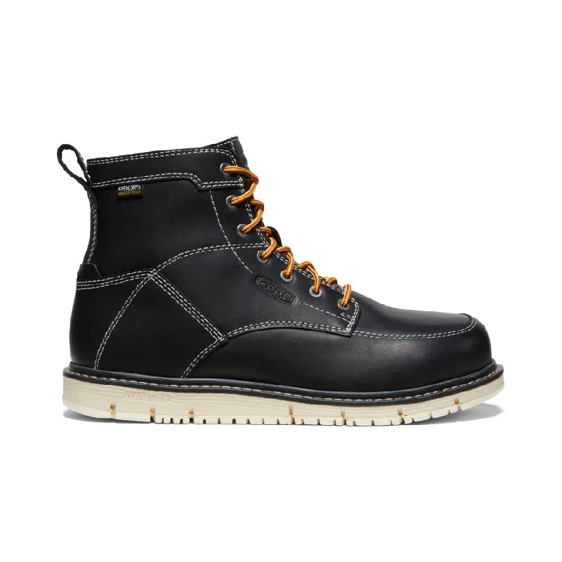 Stylish Casual Footwear For Hiking Men's CSA San Jose 6" Waterproof Boot (Aluminum Toe) | Black/Off White Stylish Casual Footwear For Hiking Men's CSA San Jose 6" Waterproof Boot (Aluminum Toe) | Black/Off White