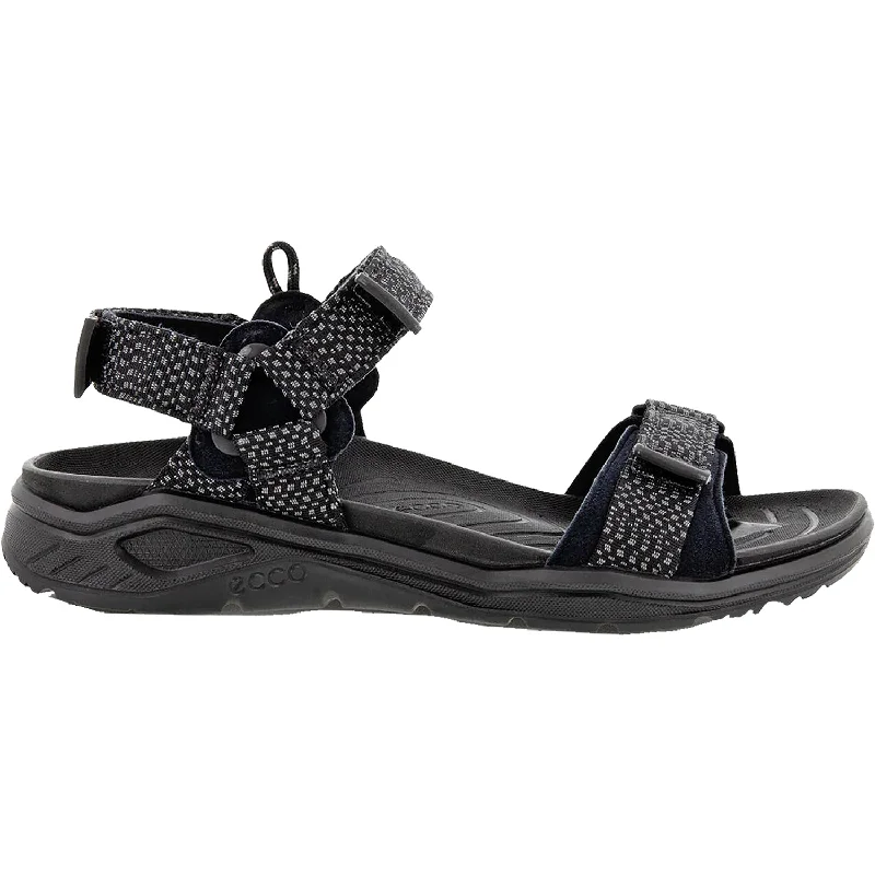 Trendy Casual Sandals Men's Ecco X-Trinsic Black Fabric