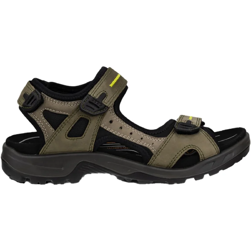 Comfortable High Heel Sandals Men's Ecco Yucatan Tarmac / Moon Rock Nubuck