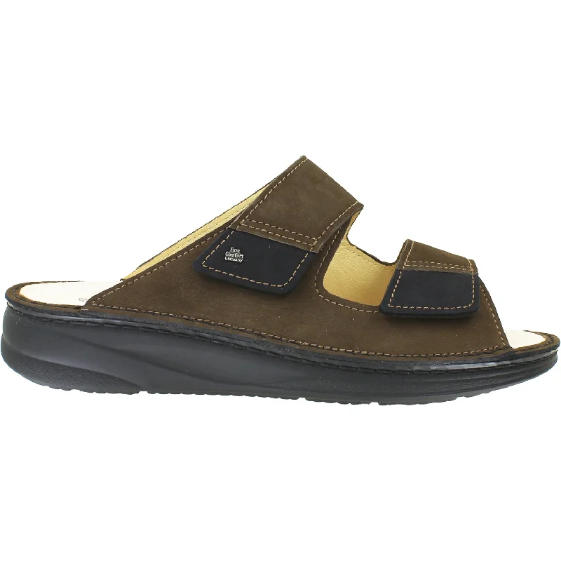 Comfortable Outdoor Footwear Men's Finn Comfort Psara Chestnut/Black Nubuck