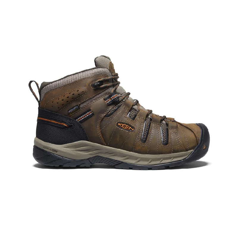 Comfortable Casual Sandals For Hiking Men's Flint II Waterproof Mid (Soft Toe) | Black Olive/Brindle Comfortable Casual Sandals For Hiking Men's Flint II Waterproof Mid (Soft Toe) | Black Olive/Brindle