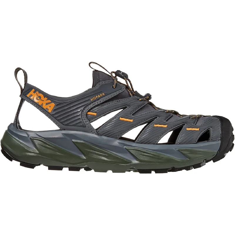 Affordable Running Shoes Men's Hoka One One Hopara Castlerock/Thyme Synthetic