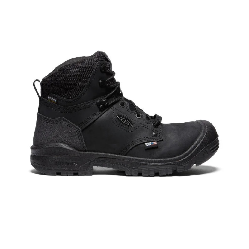 Comfortable Snow Boots For Hiking Men's Independence 6" Waterproof Boot (Carbon Toe) | Black/Black Comfortable Snow Boots For Hiking Men's Independence 6" Waterproof Boot (Carbon Toe) | Black/Black