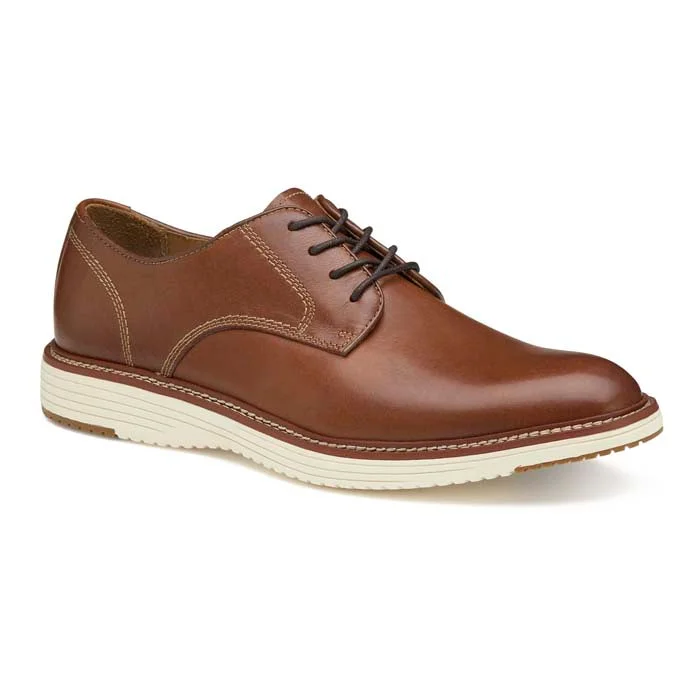 Trendy Hiking Shoes Sale Mens Johnston & Murphy Upton Plain Toe in Tan Full Grain