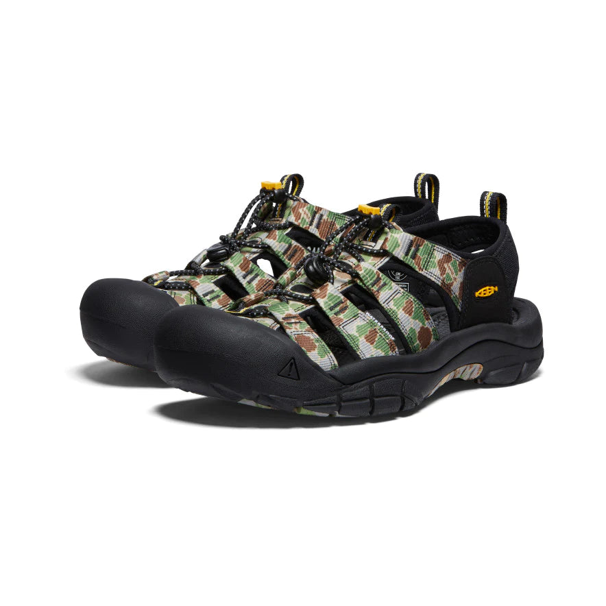 Trendy Summer Sandals Men's Keen Newport Retro Color: Fisheye Camouflage