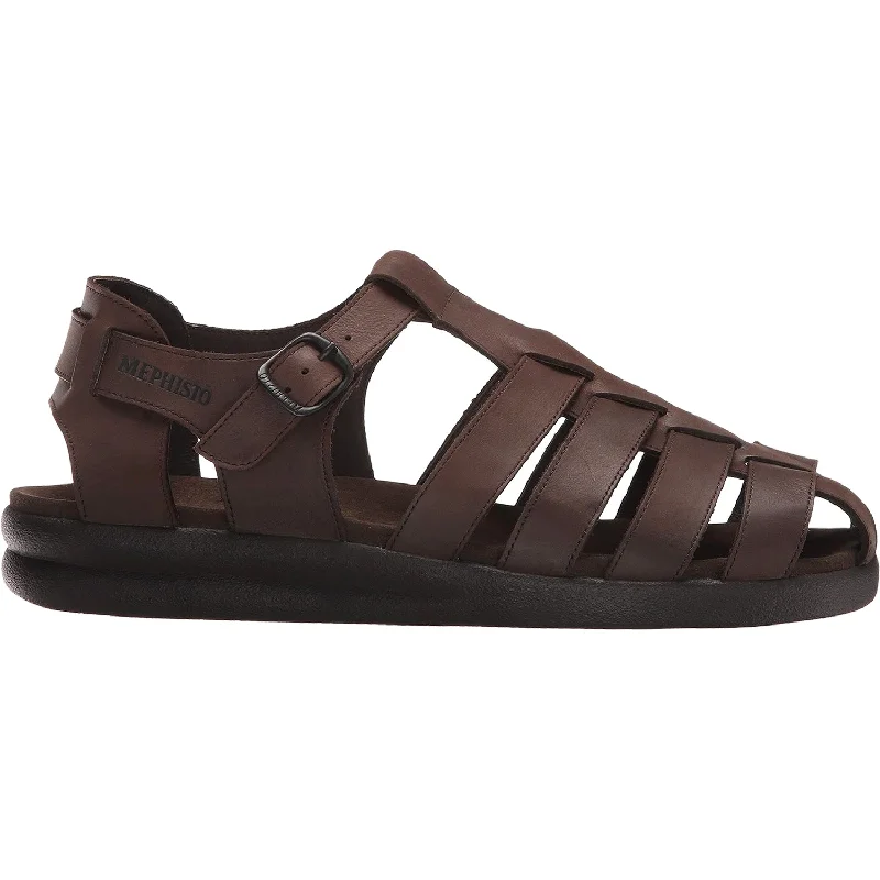 Best Running Footwear For Sale Online Men's Mephisto Sam Dark Brown Leather