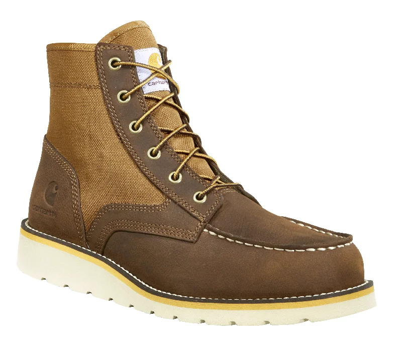Fashionable Ankle Boots Men's Moc Toe 6" Wedge Boot