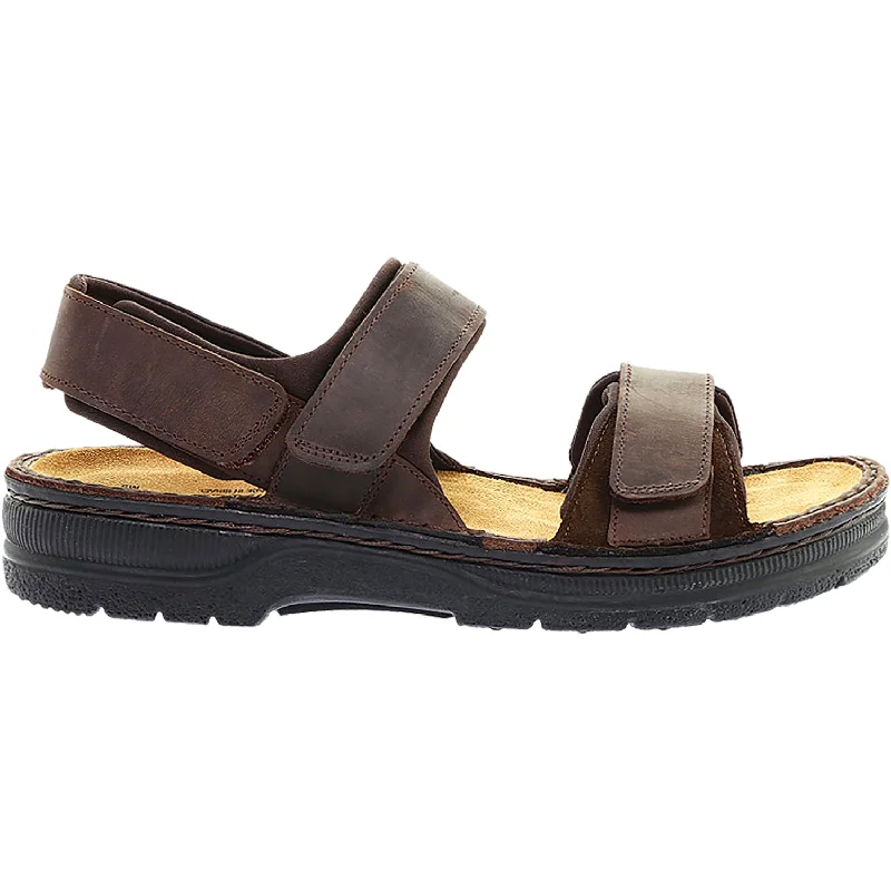 Casual Sandals For Sale Men's Naot Arthur Crazy Horse/Hash Leather/Suede