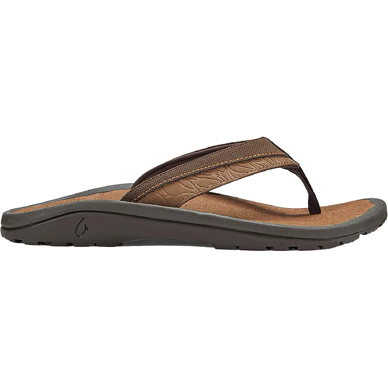 Stylish Winter Footwear For Sale Men's OluKai Ohana Koa Espresso/Molten Orange Synthetic Stylish Winter Footwear For Sale Men's OluKai Ohana Koa Espresso/Molten Orange Synthetic
