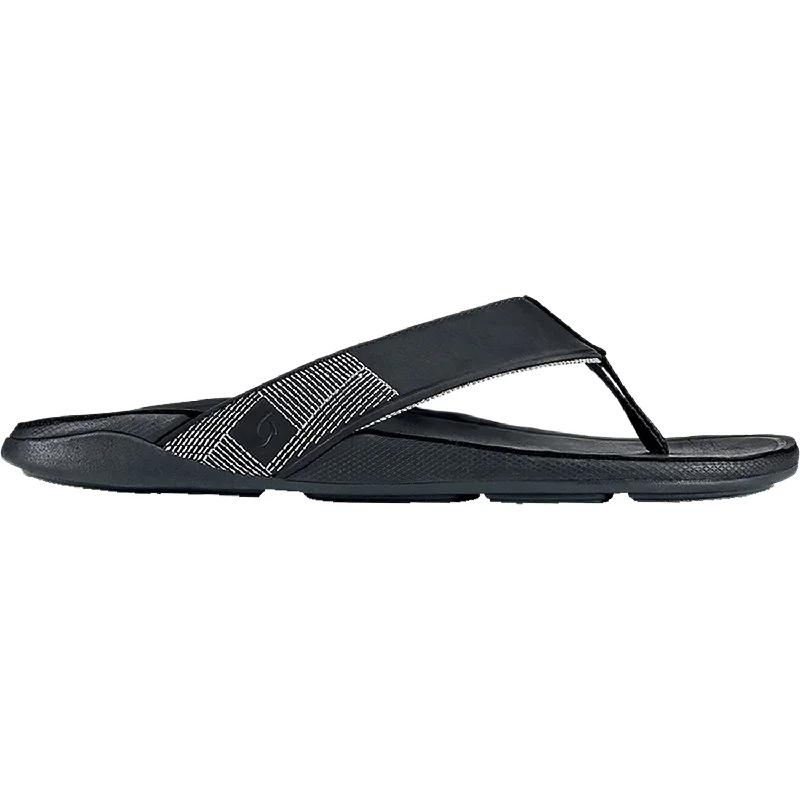 Stylish Boots For Sale Men's OluKai Tuahine Black Leather