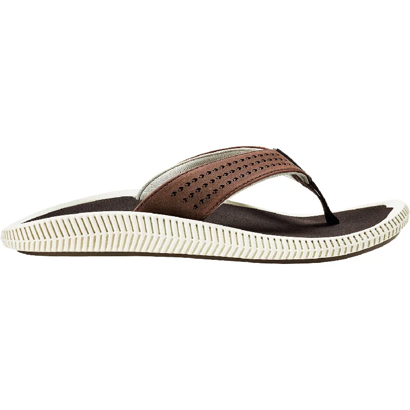 Best Walking Shoes Men's OluKai Ulele Dark Wood Synthetic