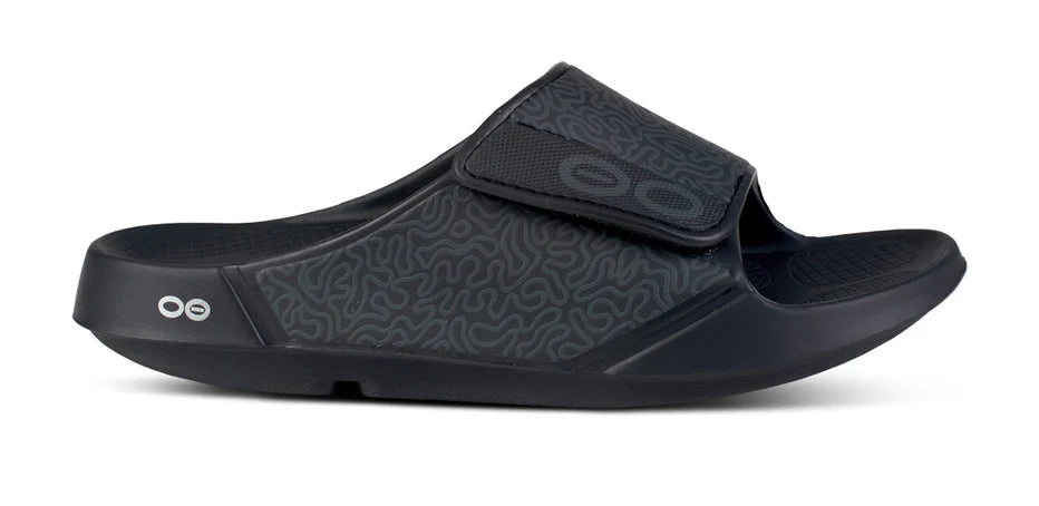 Best Running Shoes For Sale MEN'S OOFOS OOAHH SPORT FLEX LIMITED SLIDE | BLACK LABYRINTH