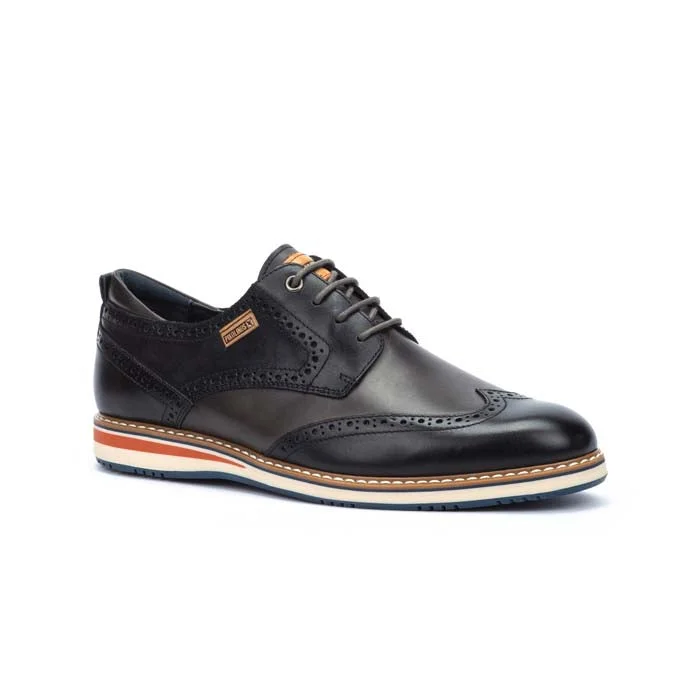 Comfortable Snow Boots For Hiking Mens Pikolinos Avila Wingtip in Black