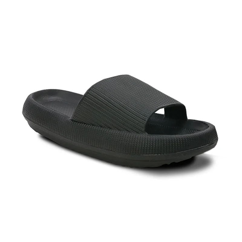 Designer Running Shoes Men's Pillow Slides Black