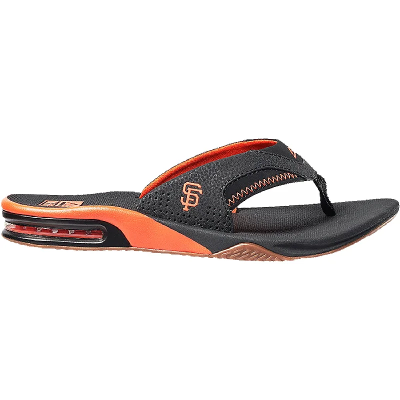 Durable Hiking Boots Men's Reef Fanning X MLB Giants Black/Orange Synthetic
