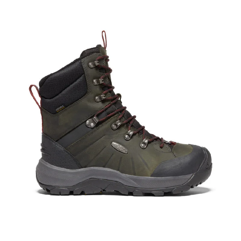 Stylish Hiking Boots For Winter Men's Revel IV High Polar Waterproof Boot | Magnet/Red Carpet Stylish Hiking Boots For Winter Men's Revel IV High Polar Waterproof Boot | Magnet/Red Carpet