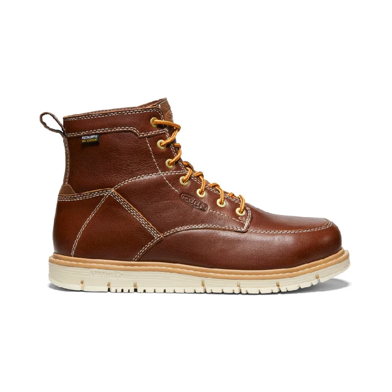 Stylish Snow Boots For Sale Men's San Jose 6" Waterproof Boot (Aluminum Toe) | Tortoise Shell/Star White Stylish Snow Boots For Sale Men's San Jose 6" Waterproof Boot (Aluminum Toe) | Tortoise Shell/Star White