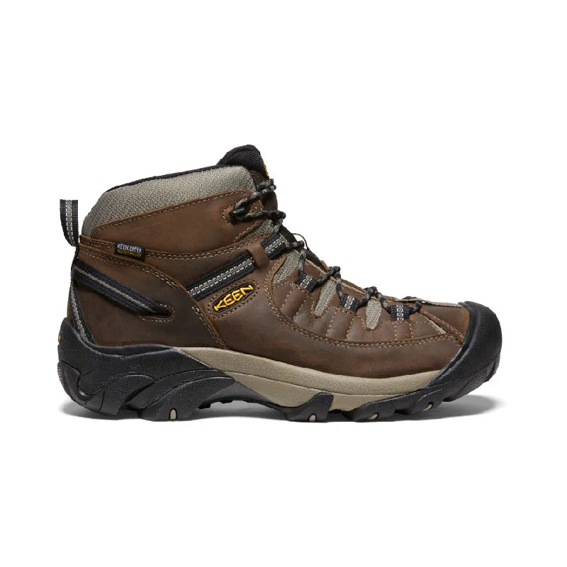 Comfortable Walking Shoes Men's Targhee II Mid Waterproof Hiking Boots | Shitake/Brindle Comfortable Walking Shoes Men's Targhee II Mid Waterproof Hiking Boots | Shitake/Brindle