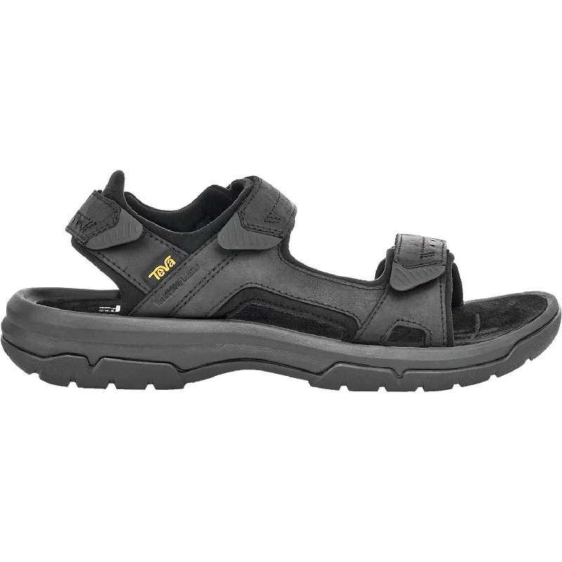 Waterproof Hiking Boots Men's Teva Langdon Sandal True Black Leather
