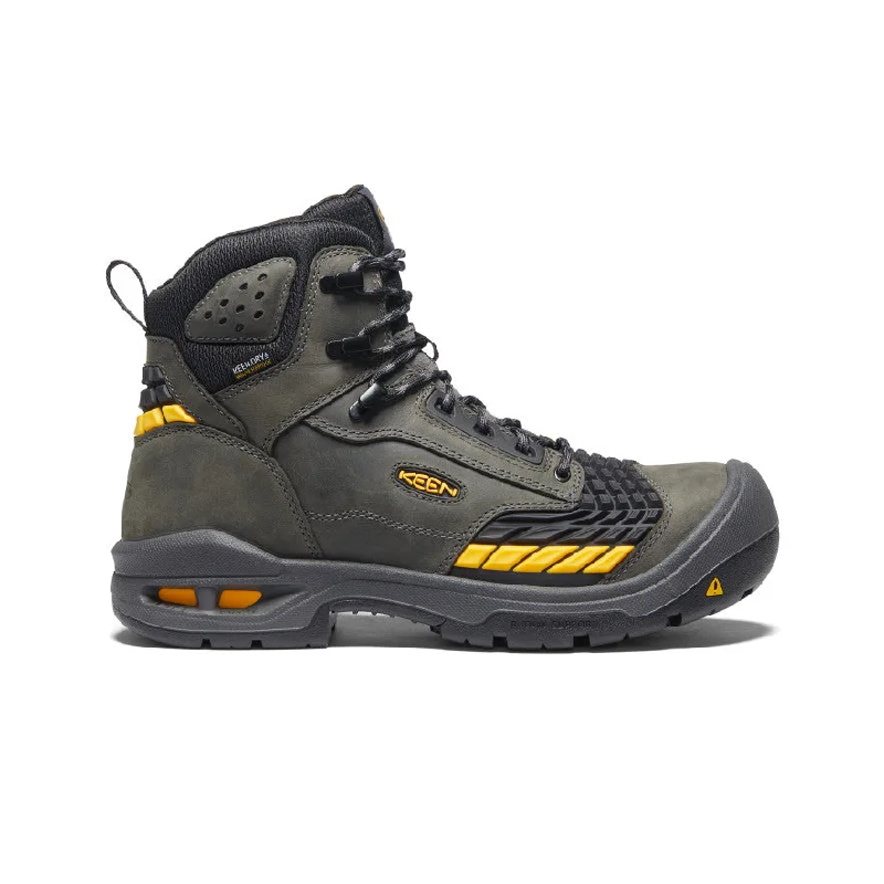 Chunky Sneakers Trend Men's Troy 6" Waterproof Boot (Carbon Toe)  |  Magnet/Black