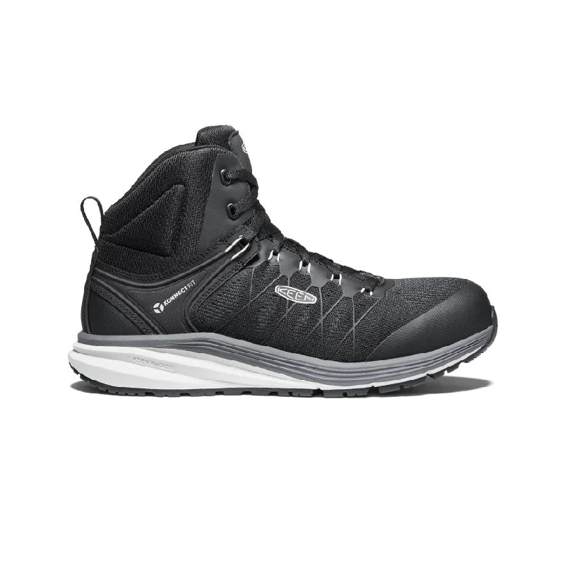 Trendy Outdoor Sneakers Men's Vista Energy Mid (Carbon Toe)  |  Vapor/Black
