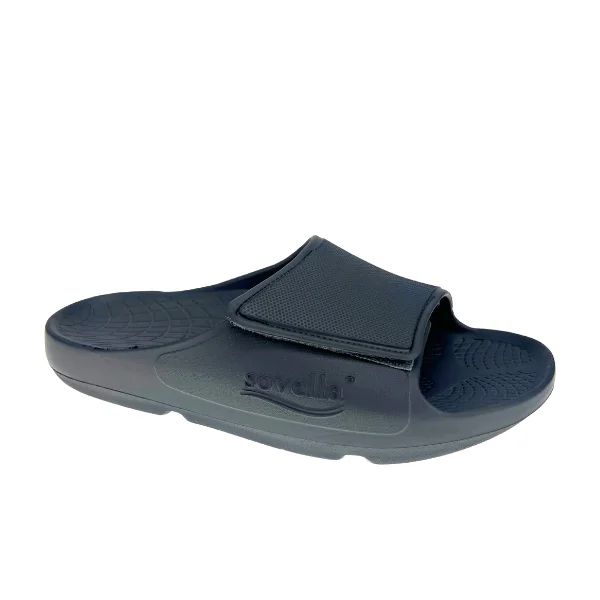 Cozy Winter Shoes Sovella Men's PF Velcro Slide Dark Grey