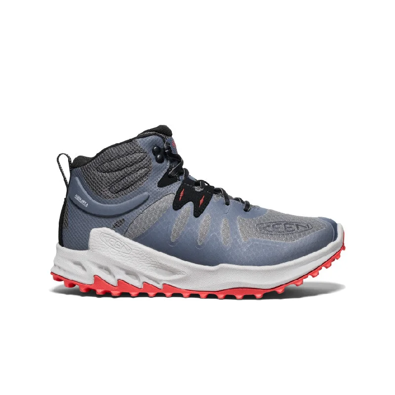 Comfortable Running Sneakers Online Men's Zionic Waterproof Hiking Boot  |  Steel Grey/Poppy Red