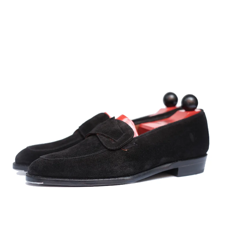 Trendy High Top Sneakers Meridian - Black Suede