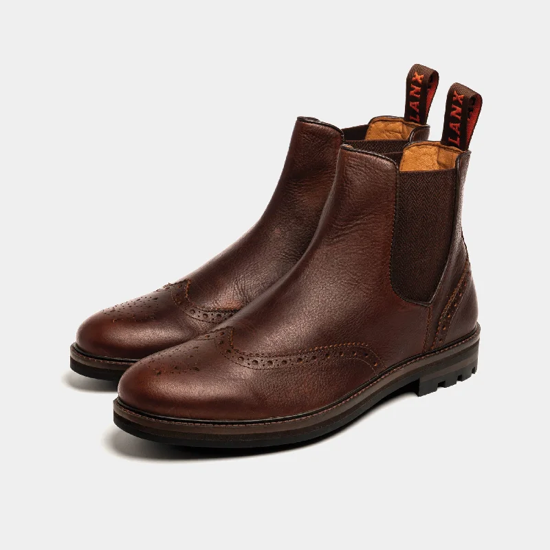 Sporty Snow Boots MITTON // CHESTNUT GRAINED