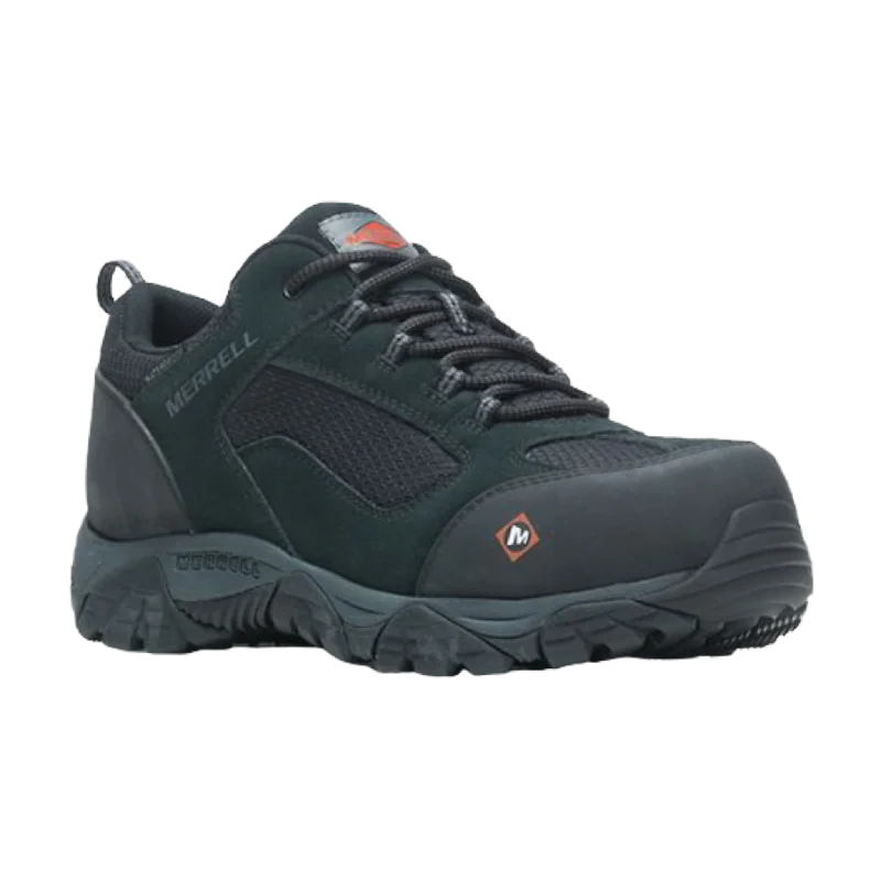 Comfortable Winter Footwear Men's Moab Onset Waterproof Comp Toe Work Shoe