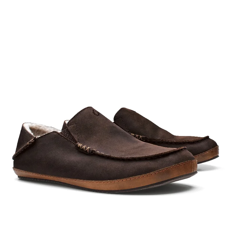 Cozy Winter Boots Moloa Slipper - Dark Wood - Men's