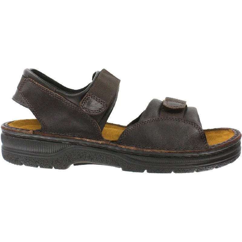Comfortable Slippers Online Men's Naot Andes Walnut Leather