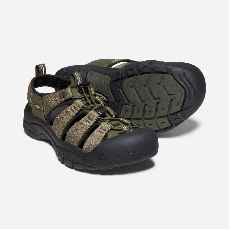 Leather Casual Shoes Men's Keen Newport H2 Color: Forest Night/Black