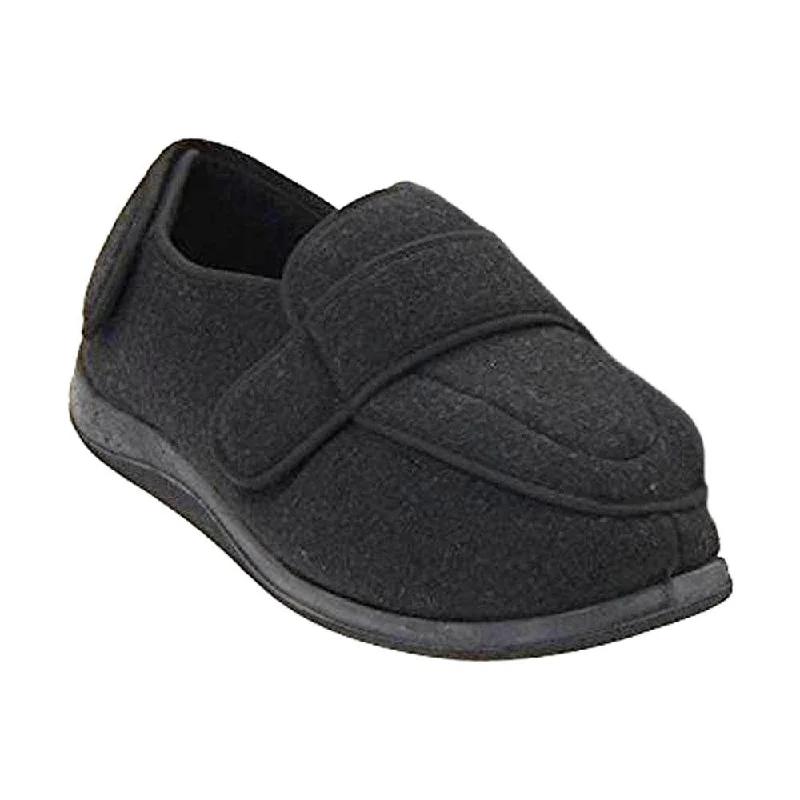 Classic Oxford Shoes Foamtreads Physician Extra Wide Slipper Black (Men's)