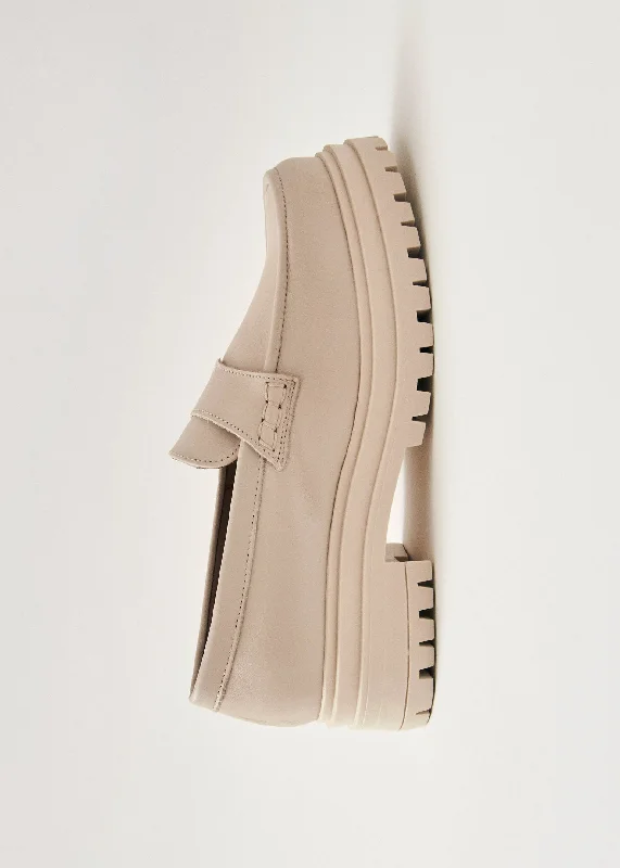 Casual Booties For Sale Obsidian Cream Leather Loafers