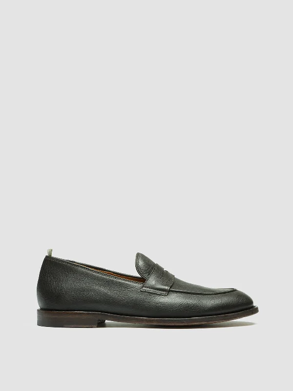 High Fashion Dress Shoes OPERA 001 - Brown Leather Penny Loafers