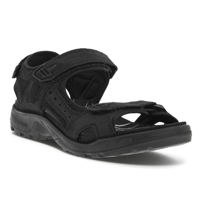 Summer Sports Shoes Ecco Offroad Yucatan Plus Black Oil Nubuck Men's